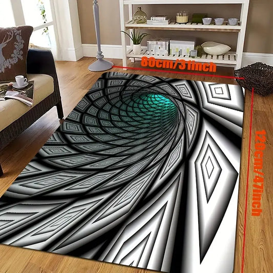 Swirl Illusion 3D Rug Entry Floor Mat for Home Decor