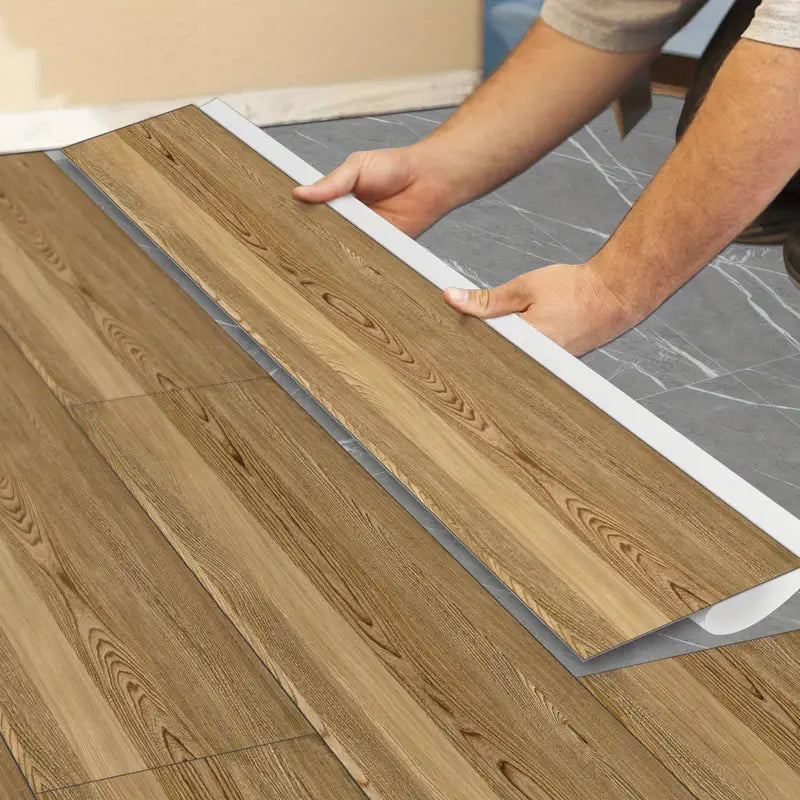 Classic Wood Grain Floor Stickers