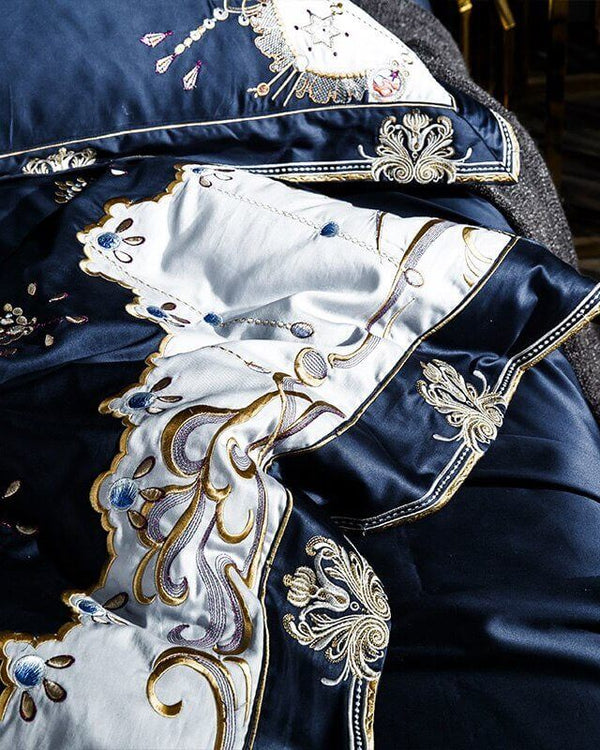 Egyptian Cotton 100S 500TC Embroidered Bedding Set