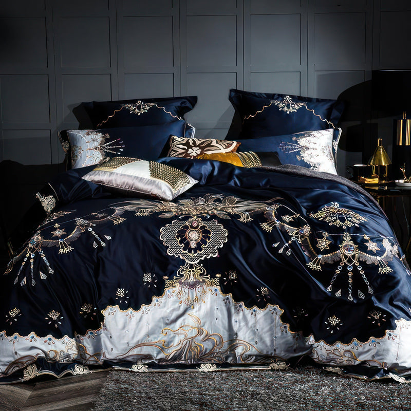 Egyptian Cotton 100S 500TC Embroidered Bedding Set