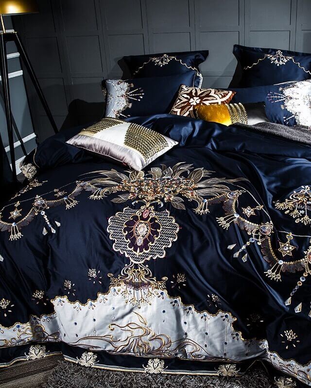 Egyptian Cotton 100S 500TC Embroidered Bedding Set