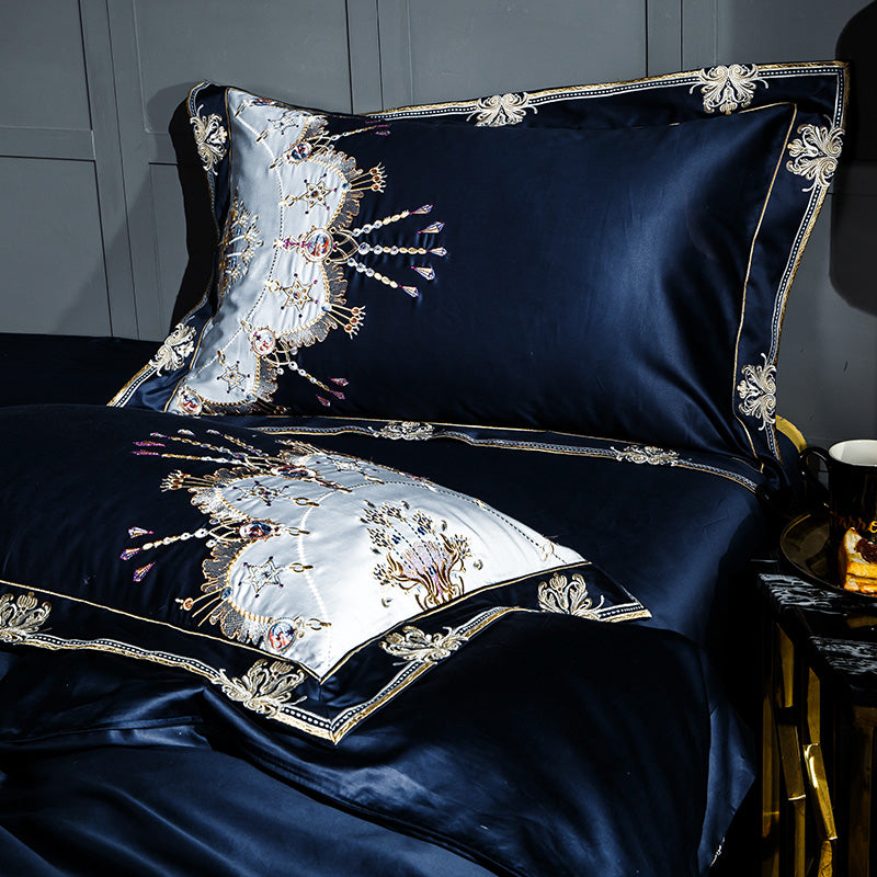 Egyptian Cotton 100S 500TC Embroidered Bedding Set