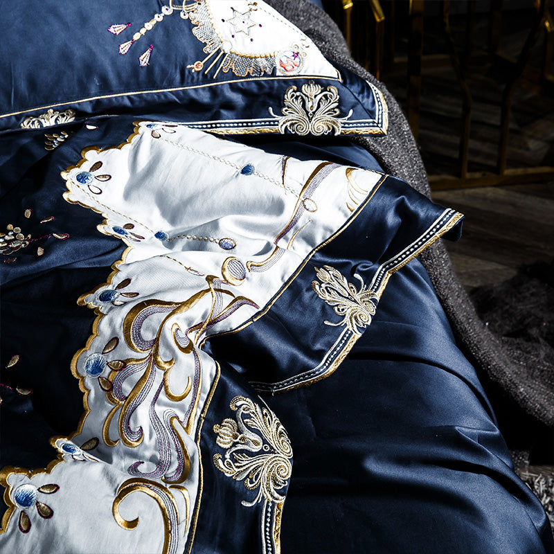 Egyptian Cotton 100S 500TC Embroidered Bedding Set