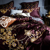 Egyptian Cotton 100S 500TC Embroidered Bedding Set