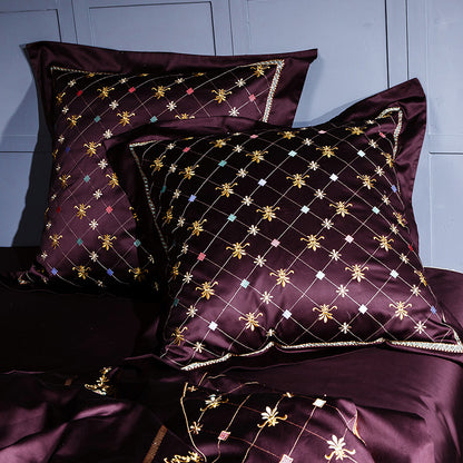 Egyptian Cotton 100S 500TC Embroidered Bedding Set