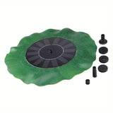 Solar Pump with Floating Lotus Flowers for Outdoor Decor