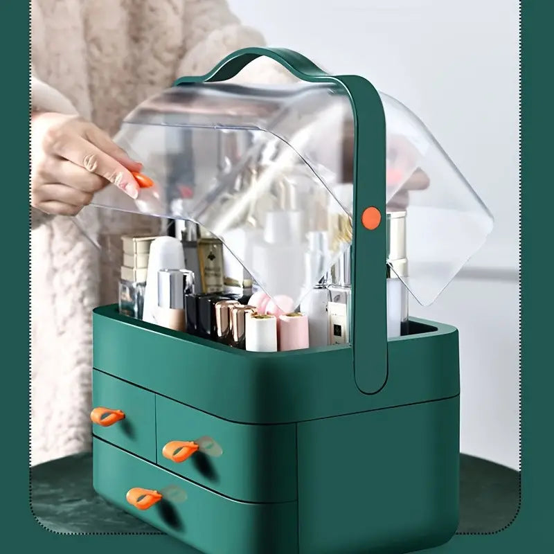 Makeup Cosmetic Organizer with 3 Drawer Storage Box