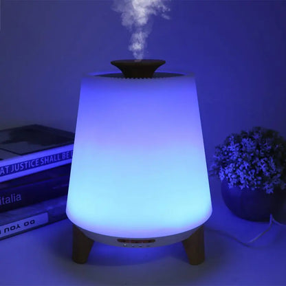 Bluetooth Speaker Aroma Diffuser & Humidifier with Wood Grain Finish