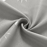 Modern Minimalist Single-Sided Silver Star Curtains