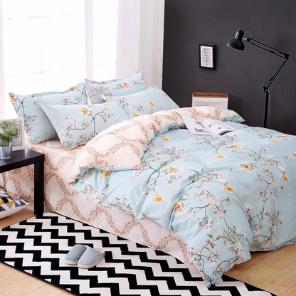 Aloe Cotton Minimalist Bedding Set (4 Pieces)