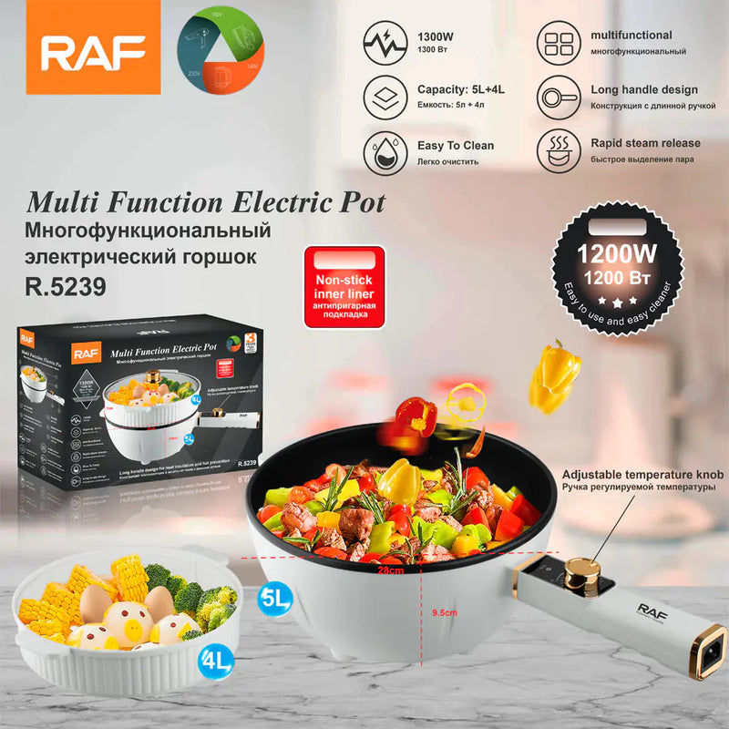 RAF European Standard Electric Non-Stick Multi-Cooker