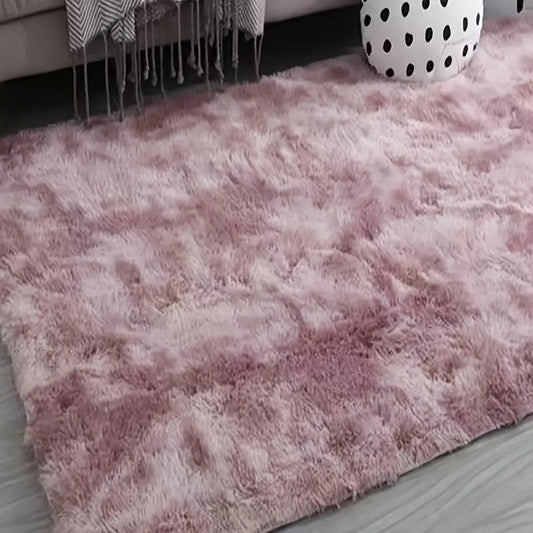 Tie Dye Plush Rectangle Floor Mat for Home Decor 47x63in