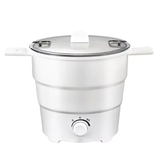 Compact Folding Electric Wok & Rice Cooker