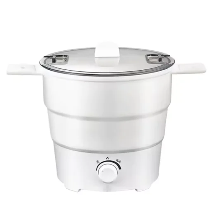 Compact Folding Electric Wok & Rice Cooker