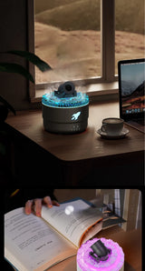 Aroma Diffuser & Humidifier with Flame Light