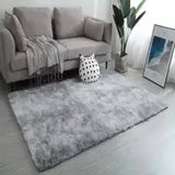 Tie Dye Plush Rectangle Floor Mat for Home Decor 47x63in