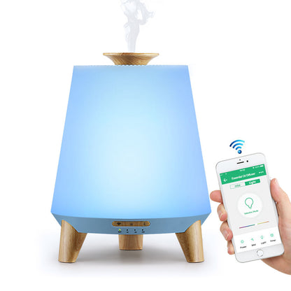Bluetooth Speaker Aroma Diffuser & Humidifier with Wood Grain Finish