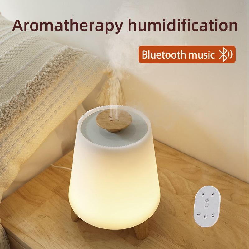 Bluetooth Speaker Aroma Diffuser & Humidifier with Wood Grain Finish