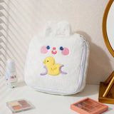 Cute Rabbit Plush Bear Square Cosmetic Storage Bag