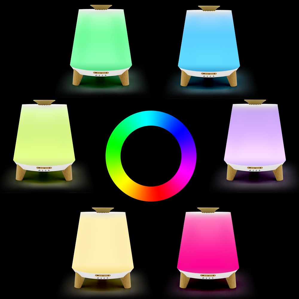 Bluetooth Speaker Aroma Diffuser & Humidifier with Wood Grain Finish