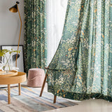 American Fresh Forest Green Plant Curtains