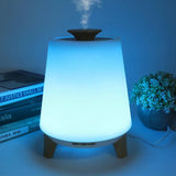 Bluetooth Speaker Aroma Diffuser Humidifier Wood Grain