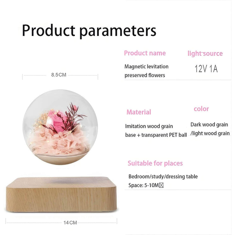 Magnetic Levitating Flower Ornament