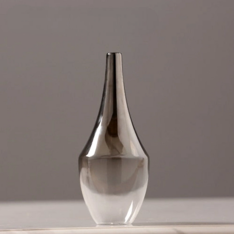 Modern Minimalist Glass Flower Vase for Home Decor
