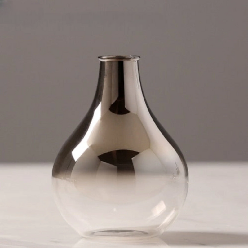 Modern Minimalist Glass Flower Vase for Home Decor