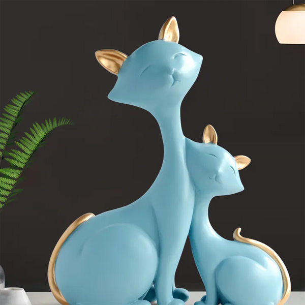 Modern Minimalist Lucky Cat Figurine for Home Decor