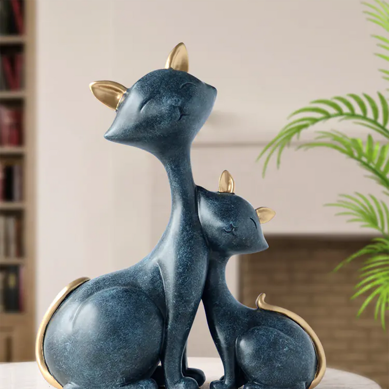 Modern Minimalist Lucky Cat Figurine for Home Decor