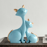 Modern Minimalist Lucky Cat Figurine for Home Decor