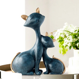 Modern Minimalist Lucky Cat Figurine for Home Decor