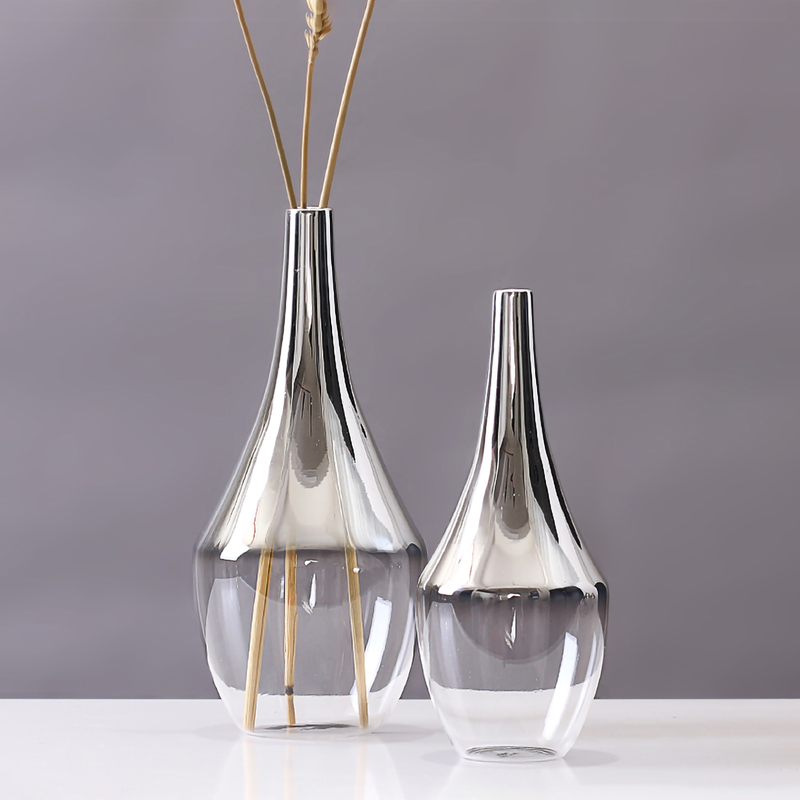 Modern Minimalist Glass Flower Vase for Home Decor