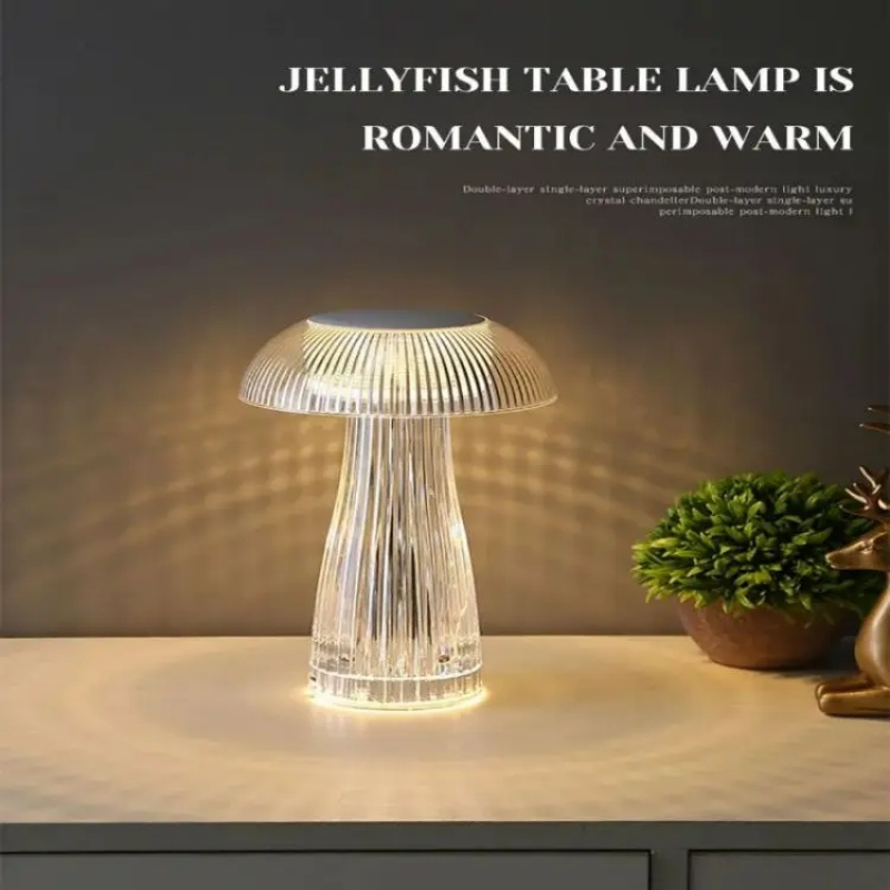 Mushroom Crystal Table Lamp - Colorful Touch Light