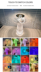 Mushroom Crystal Table Lamp - Colorful Touch Light