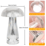 Mushroom Crystal Table Lamp - Colorful Touch Light