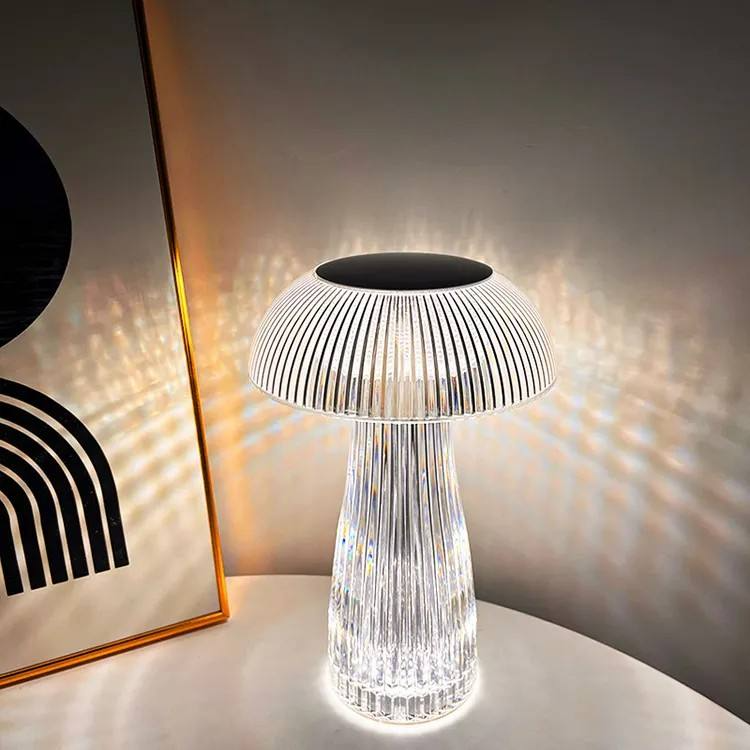 Mushroom Crystal Table Lamp - Colorful Touch Light
