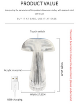 Mushroom Crystal Table Lamp - Colorful Touch Light