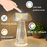 Mushroom Crystal Table Lamp - Colorful Touch Light