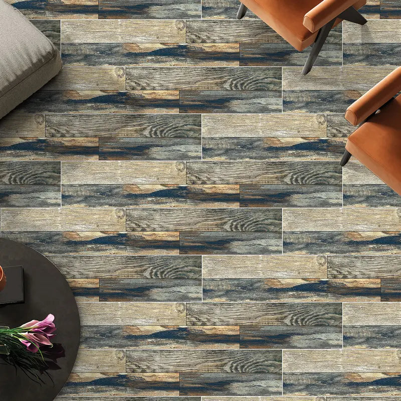 Classic Wood Grain Floor Stickers