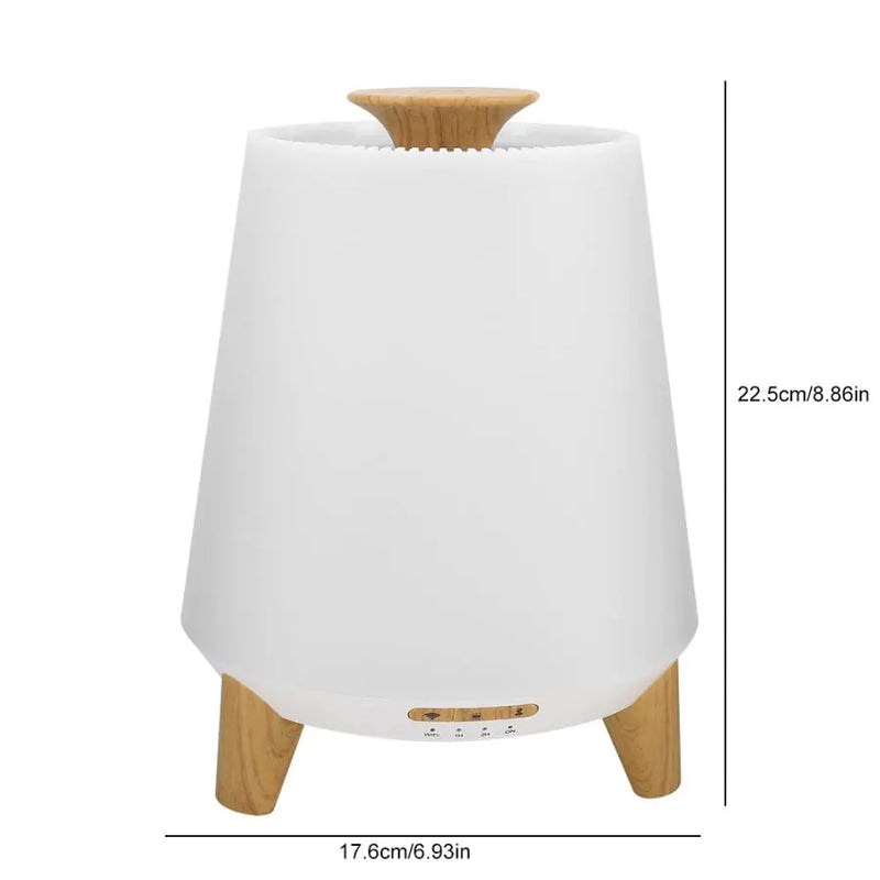 Bluetooth Speaker Aroma Diffuser Humidifier Wood Grain