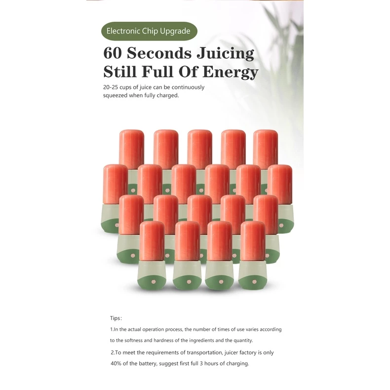 Portable Wireless Electric Juicer