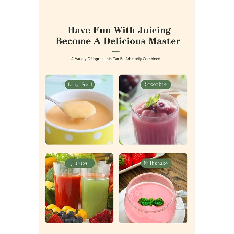 Portable Wireless Electric Juicer