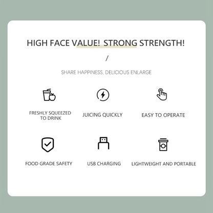 Portable Wireless Electric Juicer