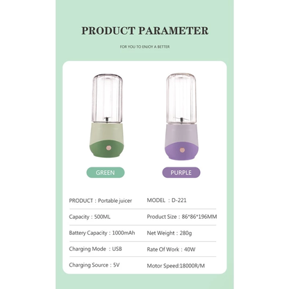 Portable Wireless Electric Juicer