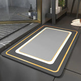 Super Absorbent Bathroom Mat Foot Mats Rugs