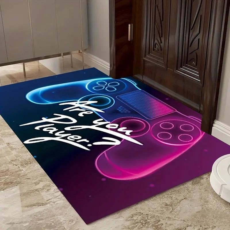Video Game Floor Mat for Bedroom and Living Room Decor