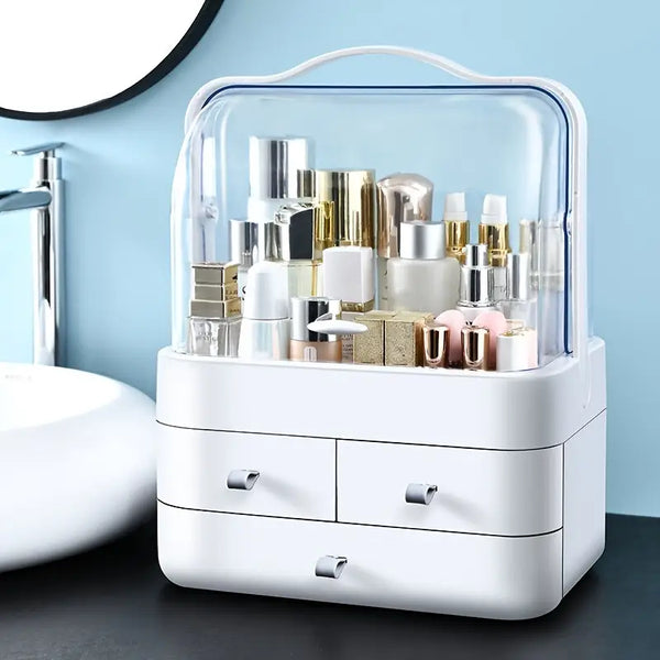 Makeup Cosmetic Organizer with 3 Drawer Storage Box