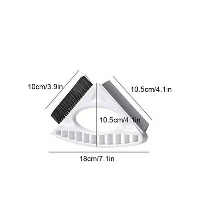 Triangular Window Groove Cleaning Brush for Home Use